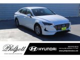 2020 Quartz White Hyundai Sonata SE #136569417