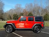 2020 Firecracker Red Jeep Wrangler Unlimited Willys 4x4 #136580825