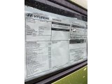 2020 Hyundai Venue SE Window Sticker