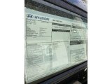 2020 Hyundai Venue SEL Window Sticker