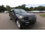 2020 Agate Black Metallic Ford Explorer Limited 4WD #136619980