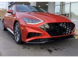 2020 Calypso Red Hyundai Sonata Limited #136654179