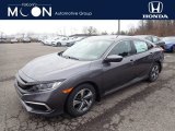 2020 Modern Steel Metallic Honda Civic LX Sedan #136654276