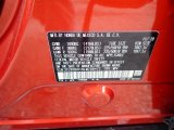 2020 HR-V Color Code for Orangeburst Metallic - Color Code: YR592M