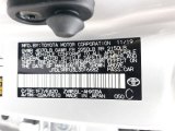 2020 Prius Color Code for Classic Silver Metallic - Color Code: 1F7