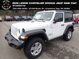 2020 Bright White Jeep Wrangler Sport 4x4 #136743788