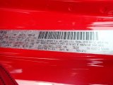 2020 Gladiator Color Code for Firecracker Red - Color Code: PRC