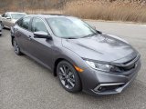 2020 Honda Civic EX-L Sedan Front 3/4 View