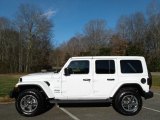 2020 Bright White Jeep Wrangler Unlimited Sahara 4x4 #136858616