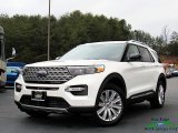 2020 Star White Metallic Tri-Coat Ford Explorer Limited 4WD #136858597