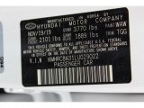 2020 Venue Color Code for Ceramic White - Color Code: WAW