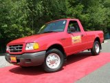 2002 Bright Red Ford Ranger XL Regular Cab #13675005
