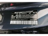 2020 CLA Color Code for Denim Blue Metallic - Color Code: 667