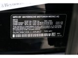2020 X5 Color Code for Jet Black - Color Code: 668