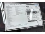 2020 Mercedes-Benz GLC 300 4Matic Coupe Window Sticker