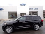 2020 Agate Black Metallic Ford Explorer Limited 4WD #137031663