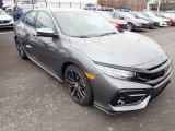 2020 Honda Civic Sport Touring Hatchback Front 3/4 View