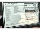 2020 Mercedes-Benz C AMG 43 4Matic Coupe Window Sticker