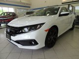 2020 Platinum White Pearl Honda Civic Sport Sedan #137071141