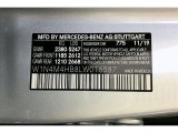 2020 GLB Color Code for Iridium Silver Metallic - Color Code: 775