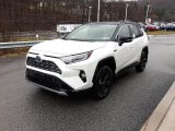 Blizzard White Pearl Toyota RAV4 in 2020