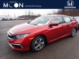 2020 Molten Lava Pearl Honda Civic LX Sedan #137206996