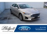 2019 White Gold Ford Fusion SEL #137225040
