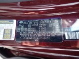 2020 Sedona Color Code for Venetian Red - Color Code: BGD