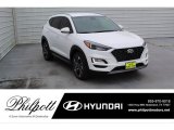 Winter White Hyundai Tucson in 2020
