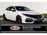 2020 Platinum White Pearl Honda Civic Sport Hatchback #137326004