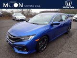 2020 Aegean Blue Metallic Honda Civic EX Hatchback #137367285