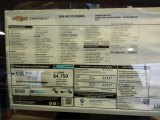 2020 Chevrolet Bolt EV Premier Window Sticker