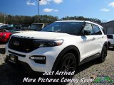 2020 Star White Metallic Tri-Coat Ford Explorer ST 4WD #137438054