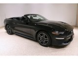 2019 Shadow Black Ford Mustang EcoBoost Premium Convertible #137455423