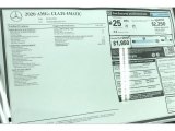 2020 Mercedes-Benz CLA AMG 35 Coupe Window Sticker