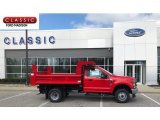 2020 Race Red Ford F350 Super Duty XL Regular Cab 4x4 Chassis Dump Truck #137580464
