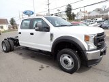 2020 Ford F550 Super Duty XL Crew Cab 4x4 Chassis Front 3/4 View