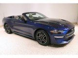 2019 Kona Blue Ford Mustang EcoBoost Premium Convertible #137670775