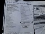 2020 Dodge Challenger SRT Hellcat Widebody Window Sticker