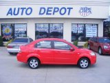2007 Sport Red Chevrolet Aveo LS Sedan #13744215