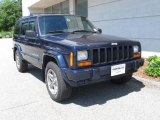 2000 Patriot Blue Pearl Jeep Cherokee Classic 4x4 #13753034