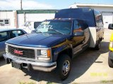 1995 Indigo Metallic GMC Sierra 3500 SL Extended Cab 4x4 Chassis Commercial #13756835