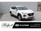 2020 Quartz White Hyundai Santa Fe SE #138199579