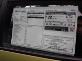 2020 Hyundai Venue SE Window Sticker