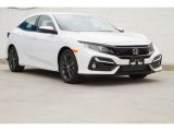 2020 Platinum White Pearl Honda Civic EX Hatchback #138217150