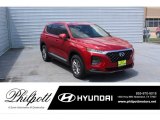 2020 Calypso Red Hyundai Santa Fe SEL #138261885