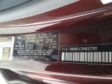 2017 Sedona Color Code for Venetian Red - Color Code: BGD