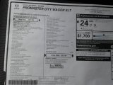 2020 Ram ProMaster City Wagon SLT Window Sticker