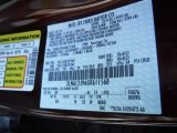 2016 MKZ Color Code for Bronze Fire - Color Code: H9