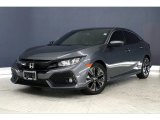 2018 Honda Civic EX-L Navi Hatchback Front 3/4 View